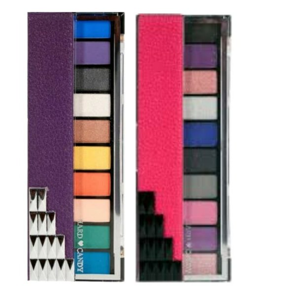 Hard Candy Makeup Two New Hard Candy Bold Rainbow Glitter Matte Pink Blue Green Gray